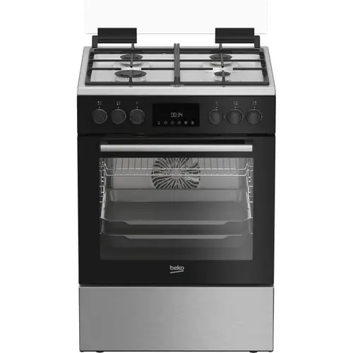 Reducere 6% - Aragaz mixt BEKO FBSM62530DXMS, 4 arzatoare, Gaz + Electric, L 60 cm, Grill (Antracit) 1 Aragaz mixt BEKO FBSM62530DXMS