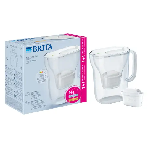 Reducere 11% - Cana filtranta BRITA Style 2,4 L + 2 filtre Maxtra Pro (Alb) 1 Cana filtranta BRITA Style 2