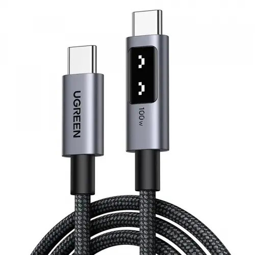 Reducere 18% - Cablu Date si Incarcare USB-C - USB-C UGREEN L509, 100W, 2m, Gri 1 Cablu Date si Incarcare USB-C - USB-C UGREEN L509