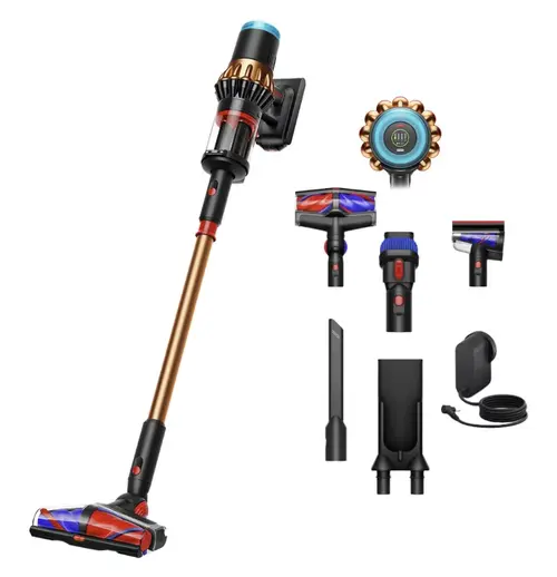 Reducere 13% - Aspirator vertical fara fir Dyson V16 Piston Animal™ 492963-01, Autonomie 70 minute, Recipient 1.3 l, Ecran LCD, Filtru HEPA, 900 W (Negru/Maro) 1 Aspirator vertical fara fir Dyson V16 Piston Animal™ 492963-01