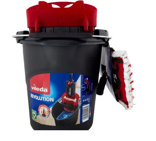 Reducere 17% - Set mop Vileda Revolution 2 in 1 (Negru) 1 Set mop Vileda Revolution 2 in 1 (Negru)