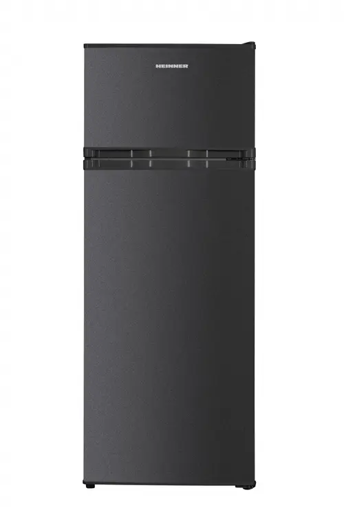 Reducere 5% - Frigider cu 2 usi HEINNER HF-H2206DGE++, 206 L, Clasa E, Lumina LED, Usi reversibile, H 143 cm (Gri antracit) 1 Frigider cu 2 usi HEINNER HF-H2206DGE++