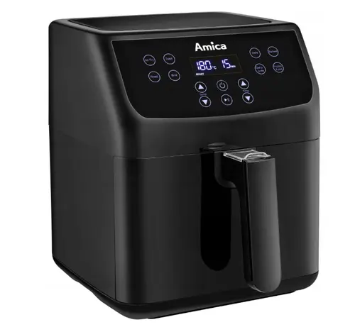 Reducere 21% - Friteuza cu ae cald Amica AFM 4011, 1.4kg, 6.8l, 1700W, temperatura 80-200C, design antiderapant, Negru 1 Friteuza cu ae cald Amica AFM 4011