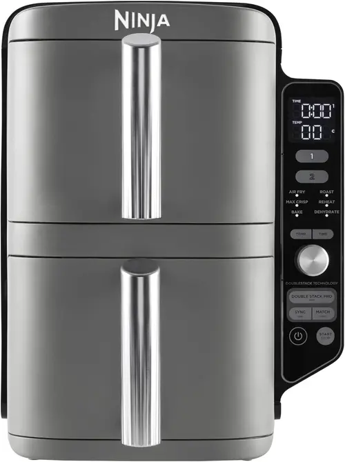 Reducere 6% - Friteuza cu aer cald Ninja SL400EU Double Stack XL, 9.5 l, 2470 W, 6 programe (Gri) 1 Friteuza cu aer cald Ninja SL400EU Double Stack XL