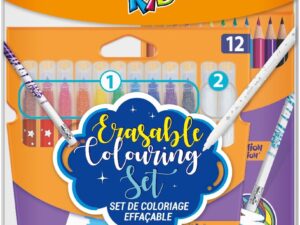 Set 12 creioane colorate + 12 markere de colorat