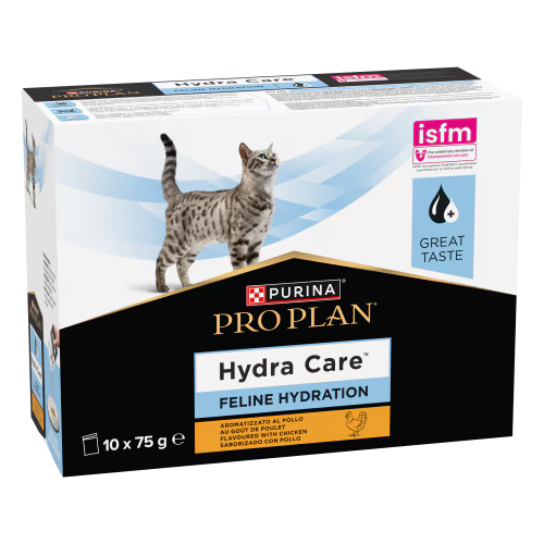 Reducere 31% - PURINA PRO PLAN Hydra Care, supliment de hidratare pentru pisici, pui, 10x75 g 1 PURINA PRO PLAN Hydra Care