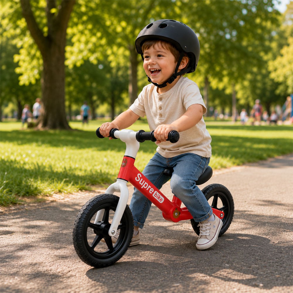 Reducere 57% - Bicicleta cu doua roti pentru copii, fara pedale, din otel, anvelope fara camera, cadru usor, ajuta la dezvoltarea echilibrului, motricitatii, fortei si muschilor picioarelor, sarcina maxima 60 kg 2 fara pedale