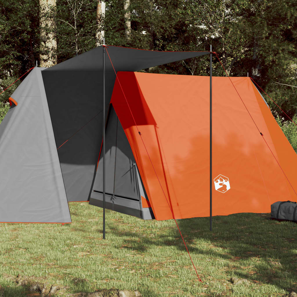 Reducere 73% - Gossi cort de camping pentru 3 persoane, gri/portocaliu, impermeabil 1 Gossi cort de camping pentru 3 persoane
