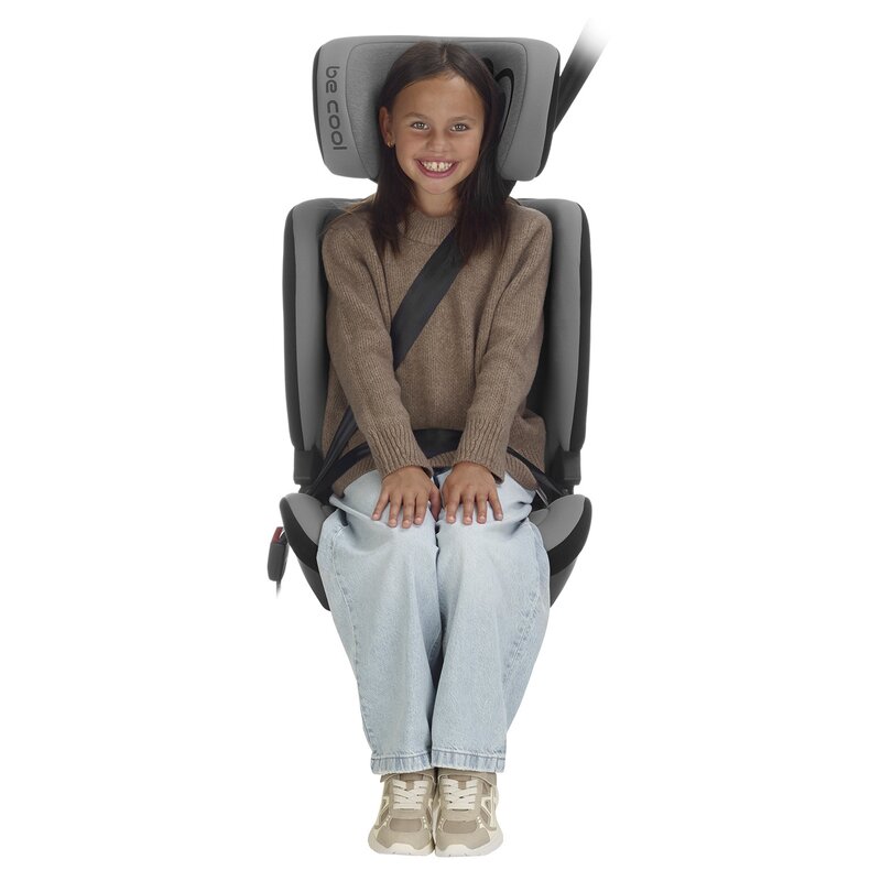 Reducere 53% - Scaun auto pentru copii Be Cool Bravo Be Smoke I-Size, 100-150 cm, 4-12 ani, cu isofix, inclinare anatomica, conform cu standardul european de securitate ECE R129 1 Scaun auto pentru copii Be Cool Bravo Be Smoke I-Size