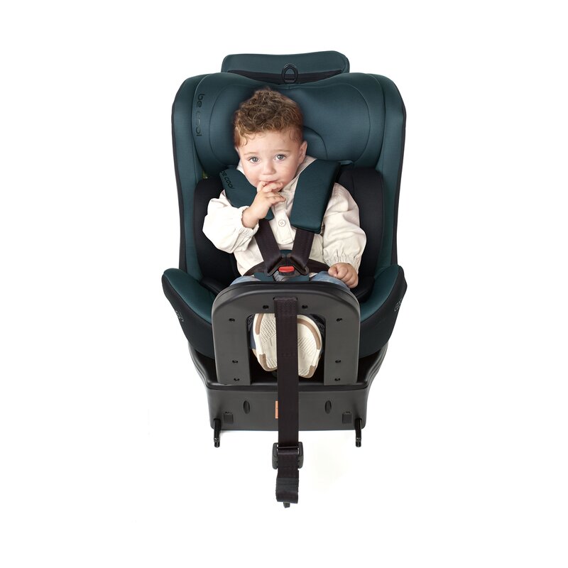 Reducere 53% - Scaun auto pentru copii Be Cool Easy Be Grass I-Size, rotire 360 grade, 40-150 cm, 0-36 kg, cu isofix si centura Top Tether, conform cu standardul european de securitate ECE R129 2 rotire 360 grade