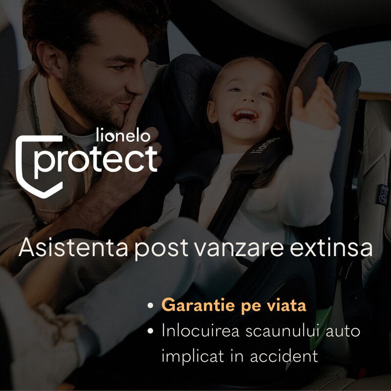 Reducere 49% - Scaun auto pentru copii Lionelo Billy GriNegru, i-Size, 76-150 cm, isofix + top tether, tetiera reglabila, testat la impact, conform cu R129 1 Scaun auto pentru copii Lionelo Billy GriNegru