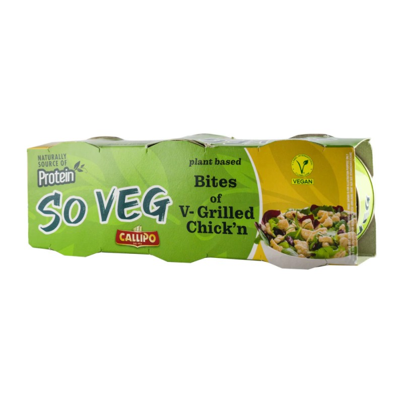 Reducere 14% - Alternativa Vegana la Carne de Pui, Callipo So Veg, 3 buc x 70 g (210 g) 1 Alternativa Vegana la Carne de Pui