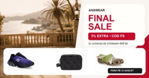 Sneakers New Balance, geantă Guess și saboți Crocs în promoția Answear FINAL SALE cu codul FS