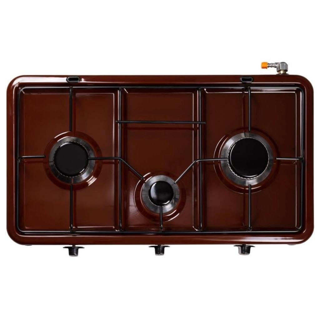 Reducere 49% - Aragaz 3 arzatoare, 1,9kw, 63x36 cm, Maro , aprindere manuala NURGAZ 2 1