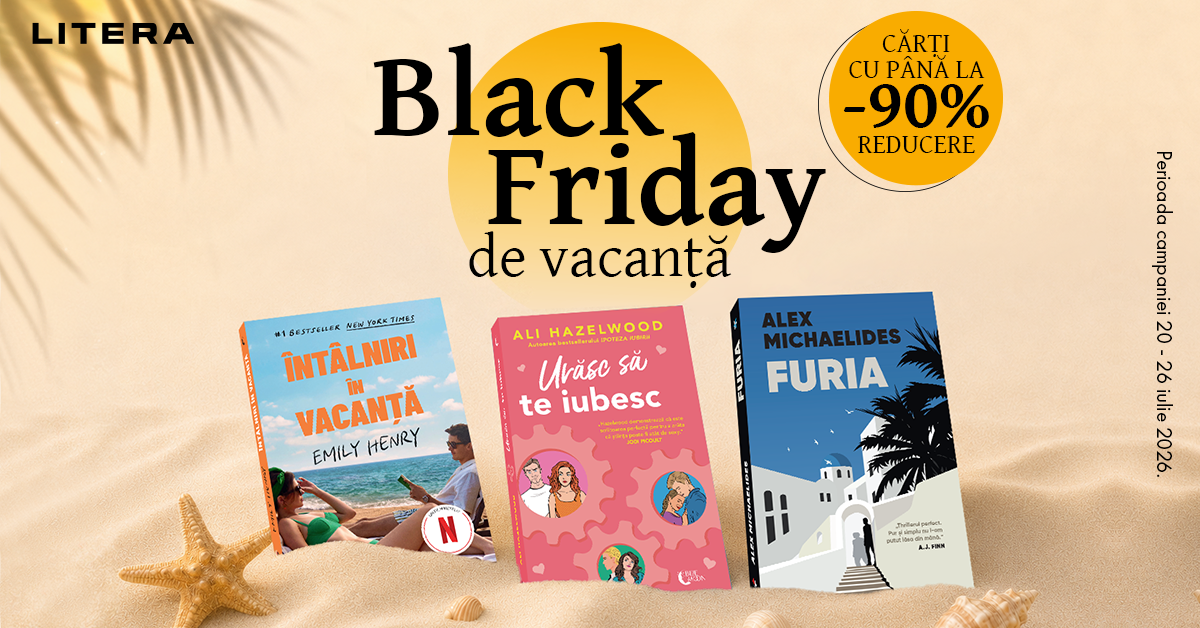 Litera: până la 90% reducere la cărți 2 Black Friday de vacanță la Litera, cu reduceri de până la 90% la cărți