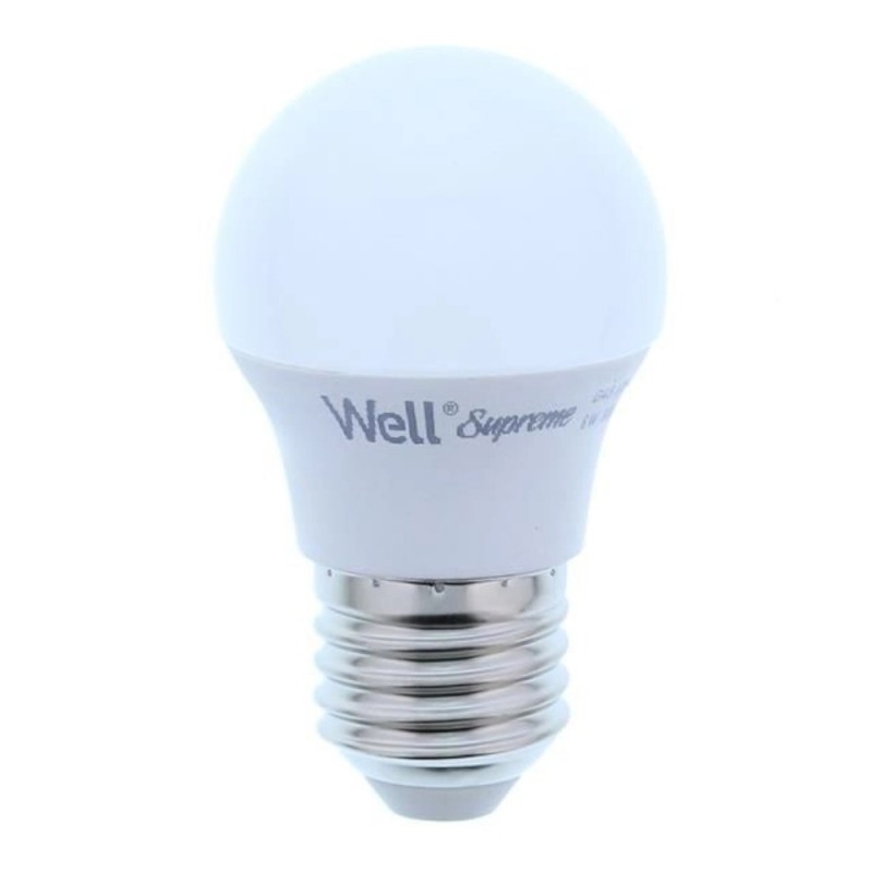 Reducere 14% - Bec LED G45 E27 6W 230V, Lumina Calda, Well 1 Bec LED G45 E27 6W 230V