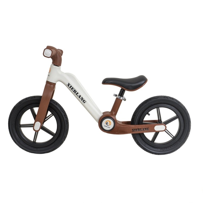 Reducere 14% - Bicicleta fara Pedale, Pliabila, Alb si Maro, de la 3 Ani 1 Bicicleta fara Pedale
