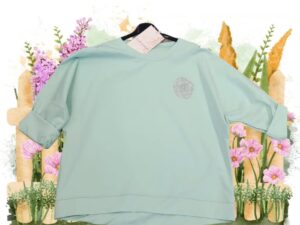 Bluza cu accesoriu trandafir - Teo