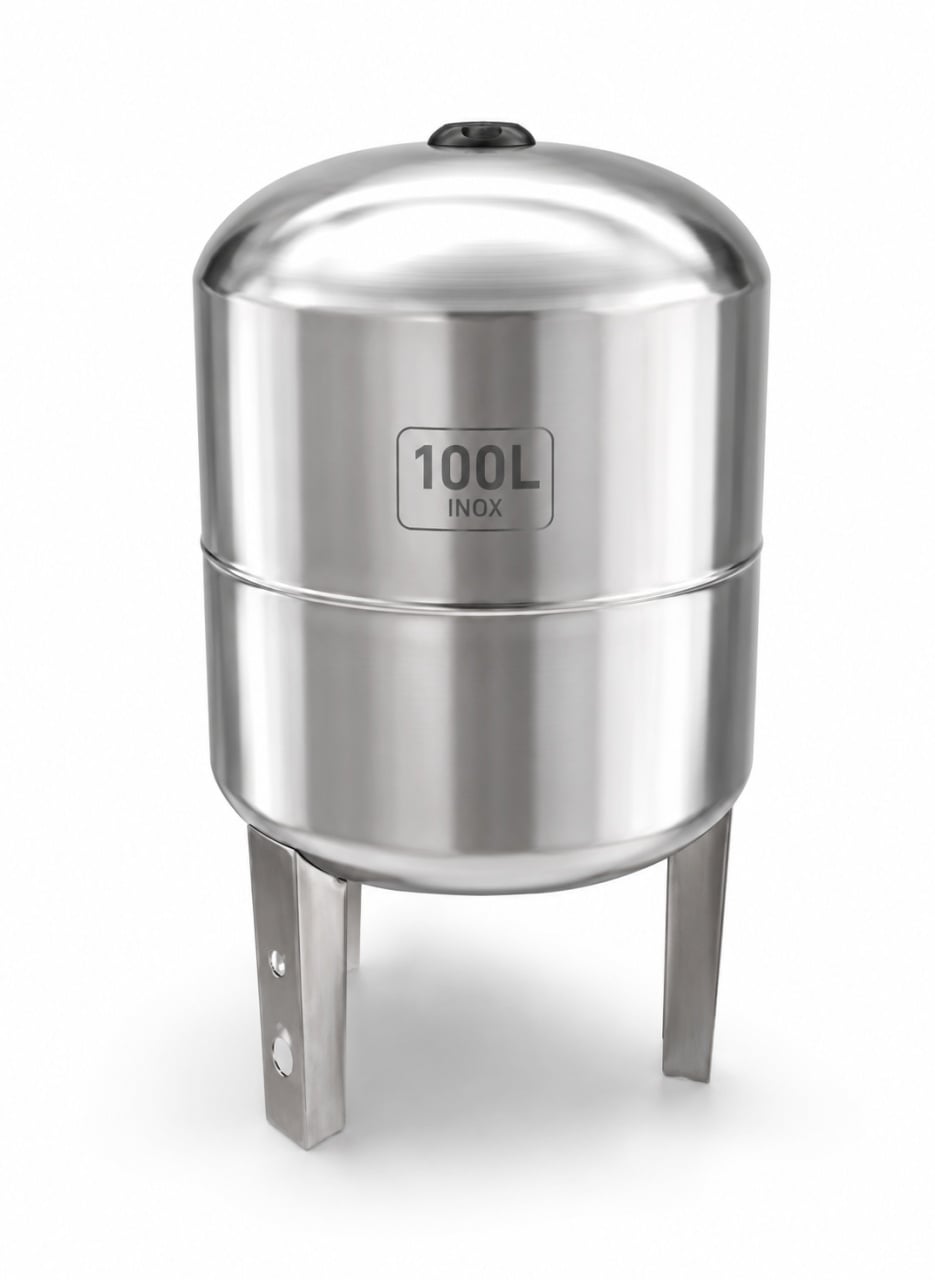 Reducere 30% - Butelie hidrofor inox 100L, vas expansiune cu membrana, presiune maxima 6 bar, rezervor hidrofor din inox Campion PROFESSIONAL CMP1649 1 Butelie hidrofor inox 100L