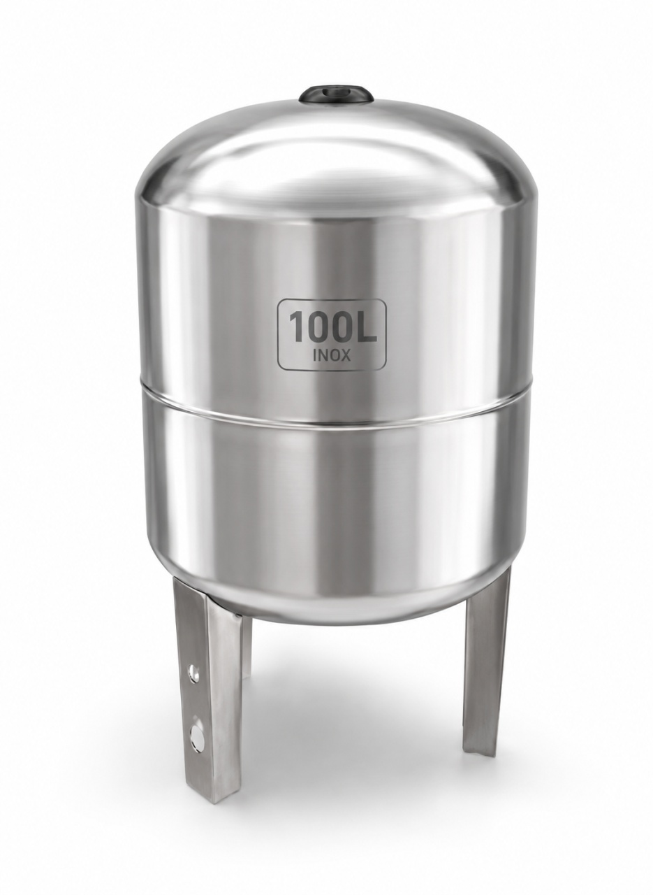 Reducere 30% - Butelie hidrofor inox 100L, vas expansiune cu membrana, presiune maxima 6 bar, rezervor hidrofor din inox Campion PROFESSIONAL CMP1649 1 Butelie hidrofor inox 100L