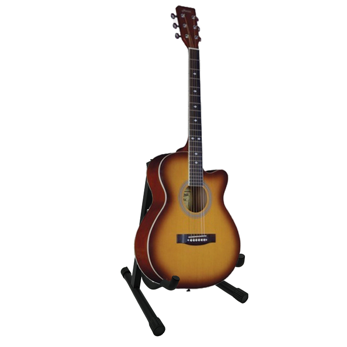 Reducere 46% - Chitara clasica, 95 cm, lemn, Cutaway, portocalie, stativ inclus 1 Chitara clasica