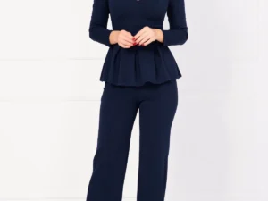 Compleu dama Marielle bleumarin din doua piese