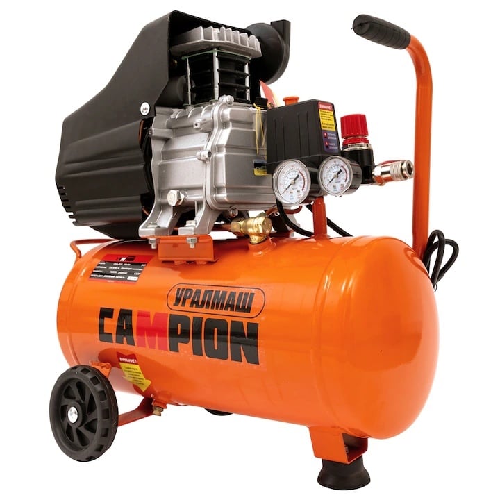 Reducere 37% - Compresor de Aer 24L, 2.5CP, 200L/min, 3000RPM, cu ulei, Campion CMP2024 - CMP2024 1 Compresor de Aer 24L
