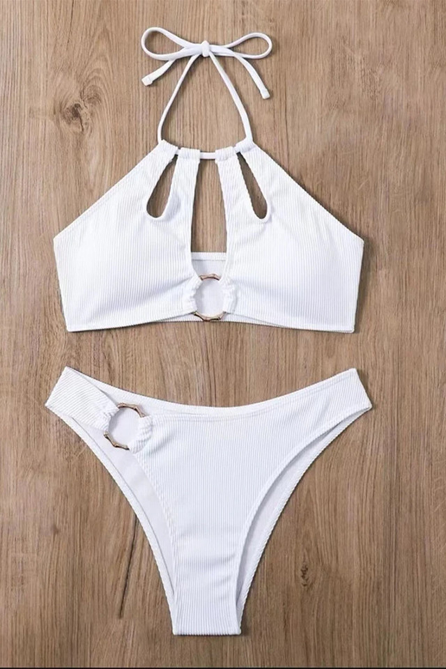 Reducere 42% – Costum de baie doua piese Island Escape, Alb 2 Alb
