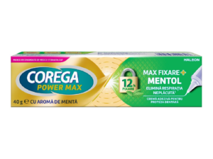 Crema adeziva pentru proteza dentara Max Fixare + Mentol Corega