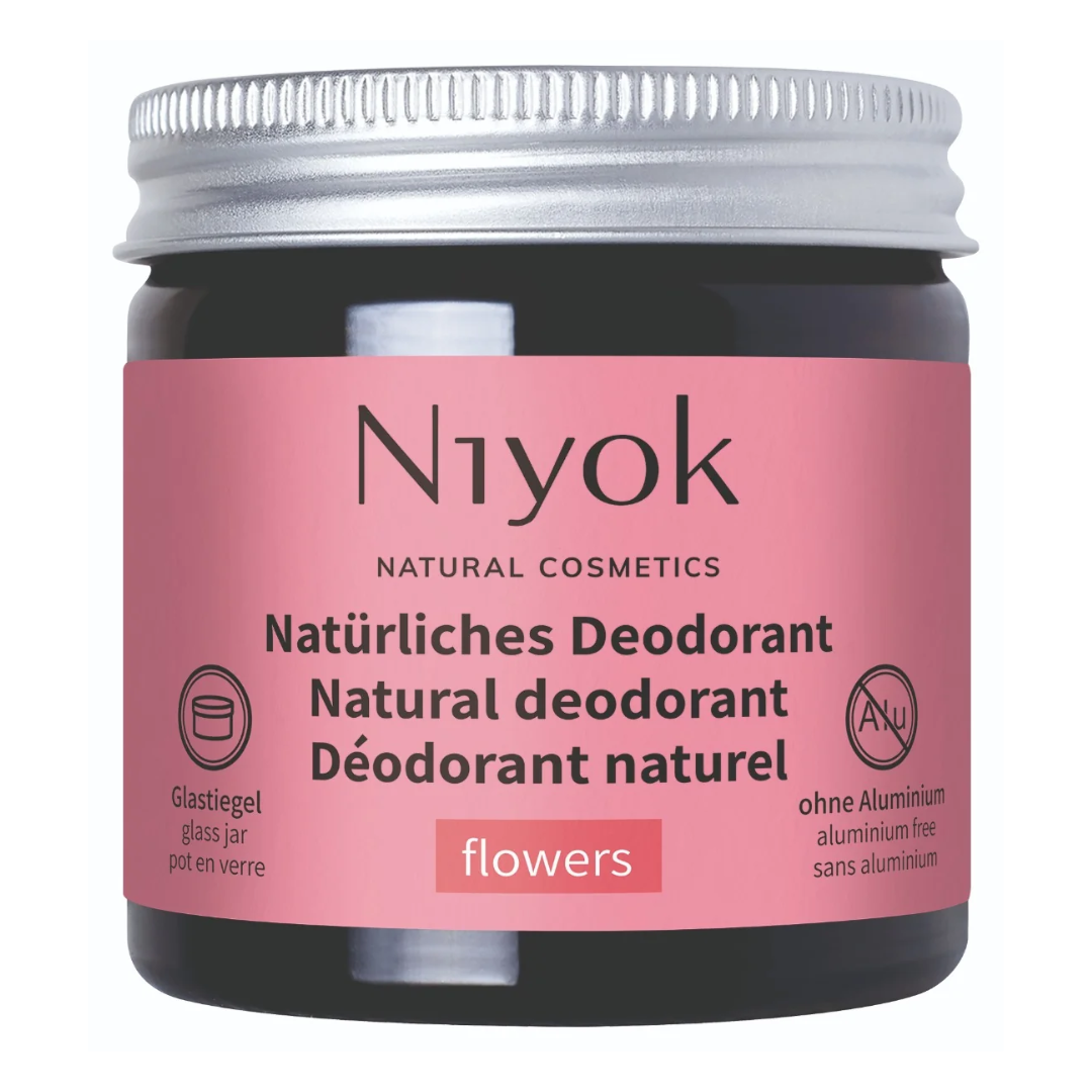 Reducere 30% - Deodorant crema cu arome florale, 40 ml, Niyok 1 Deodorant crema cu arome florale