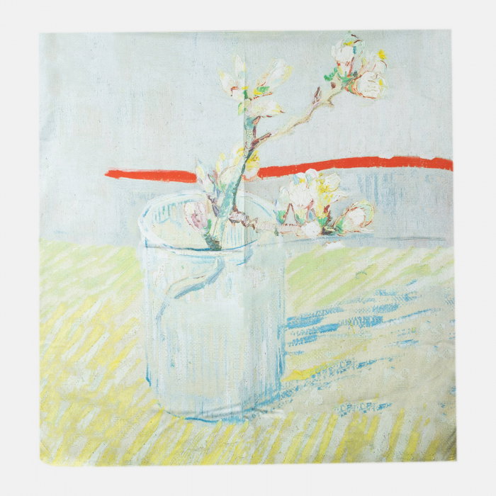Reducere 33% - Esarfa patrata cu o singura fata imprimata cu model inspirat dupa tablou de Van Gogh 1 Esarfa patrata cu o singura fata imprimata cu model inspirat dupa tablou de Van Gogh