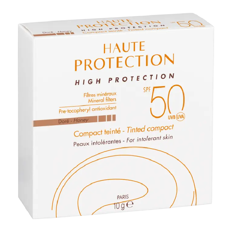 Reducere 30% - Crema compacta nuantatoare fotoprotectie SPF50, nuanta Dore Honey, 10 g, Avene 1 Crema compacta nuantatoare fotoprotectie SPF50