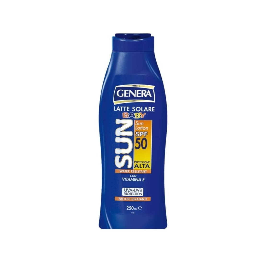 Reducere 20% - Genera SUN Lapte solar Baby SPF50, 250 ml 1 Genera SUN Lapte solar Baby SPF50