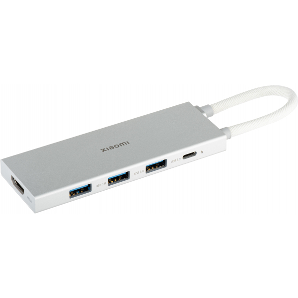Reducere 8% - Hub USB-C Xiaomi, 3 x USB-A 3.0 - 1 x USB-C - 1 x HDMI, Alb BHR8804GL 1 Hub USB-C Xiaomi