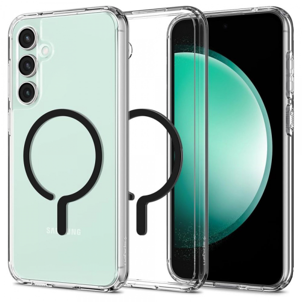 Reducere 47% - Husa MagSafe pentru Samsung Galaxy S23 FE S711, Spigen, Ultra Hybrid OneTap Ring, Transparenta ACS06374 1 Husa MagSafe pentru Samsung Galaxy S23 FE S711