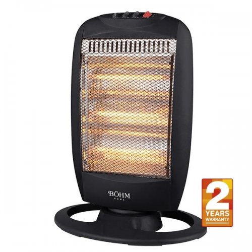 Reducere 20% - Încălzitor electric cu halogen BHH05 BÖHM, 3 trepte de putere 400/800/1200 W, Suprafața de încălzire 20-25 m² 1 Încălzitor electric cu halogen BHH05 BÖHM