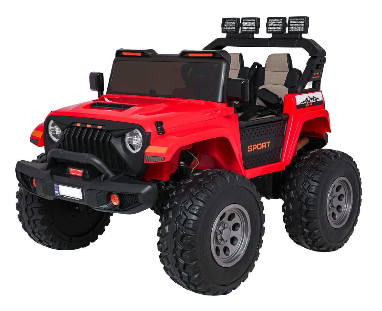 Reducere 9% - Masinuta electrica pentru copii cu 2 locuri SUV Extreme Sport 24V 400W 4x4 (2539) Rosu - Autokids.ro 1 Masinuta electrica pentru copii cu 2 locuri SUV Extreme Sport 24V 400W 4x4 (2539) Rosu - Autokids.ro