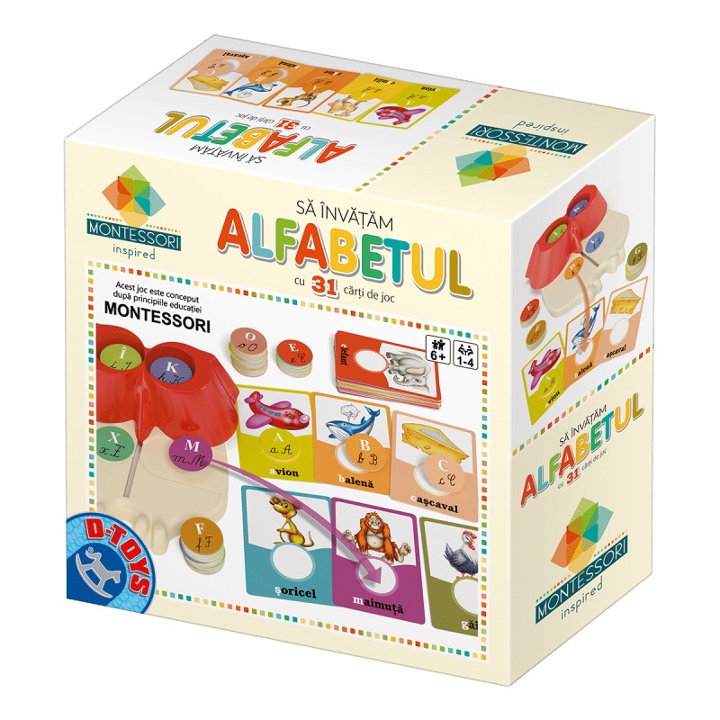 Reducere 14% - Joc Educativ, Buboo, D-Toys, Sa Invatam Alfabetul 1 Joc Educativ