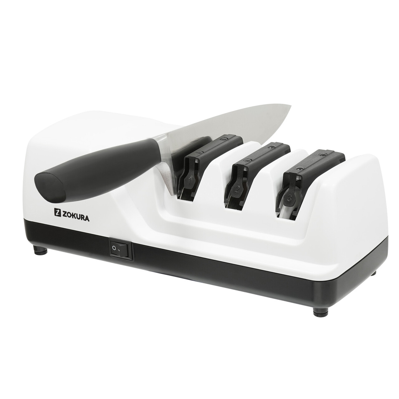 Reducere 40% - Ascutitor electric de cutite 3 etape, 18W - Zokura 2 18W - Zokura