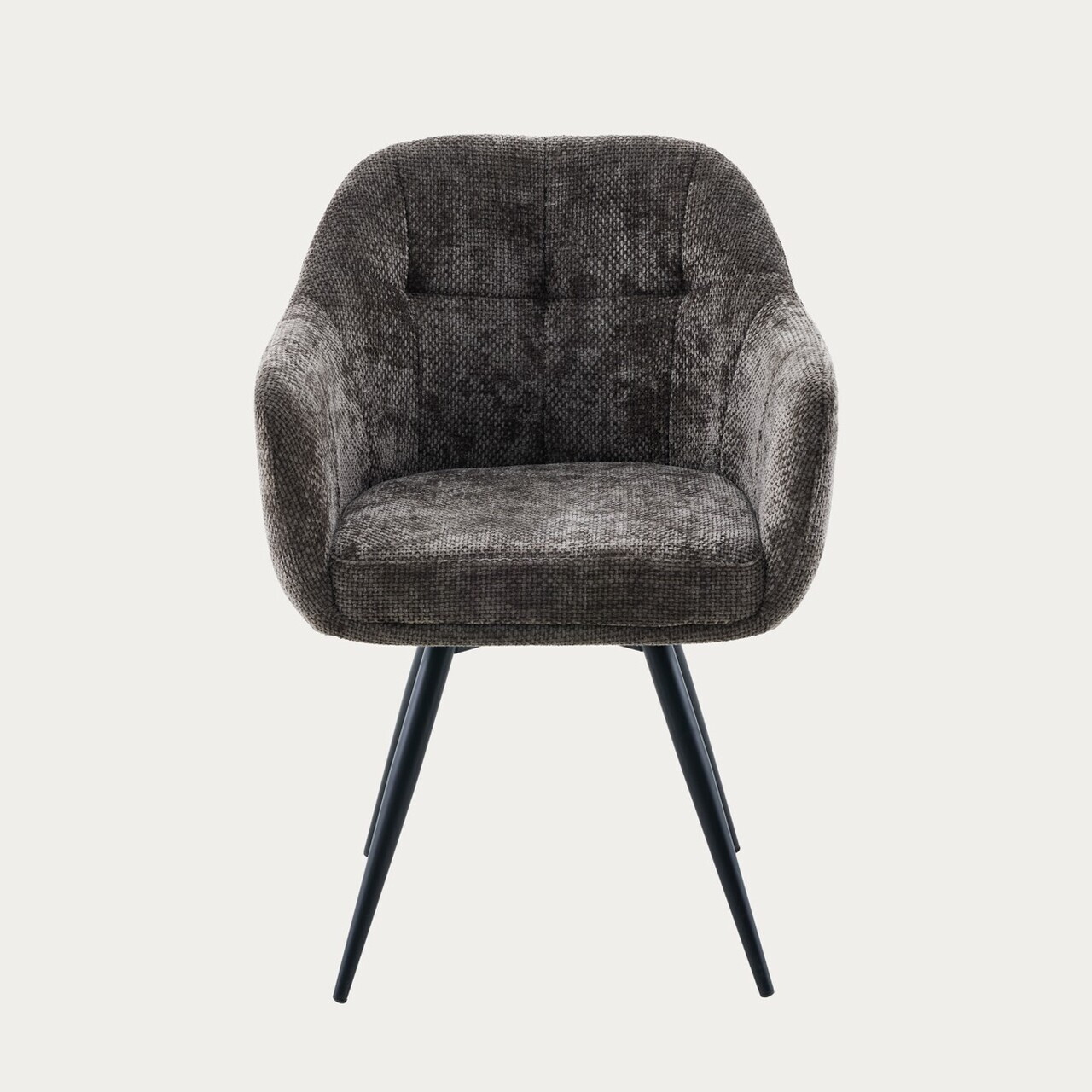 Reducere 47% - Scaun Comodo, Homla, 59x58x84 cm, metal/poliester, maro inchis 2 Homla