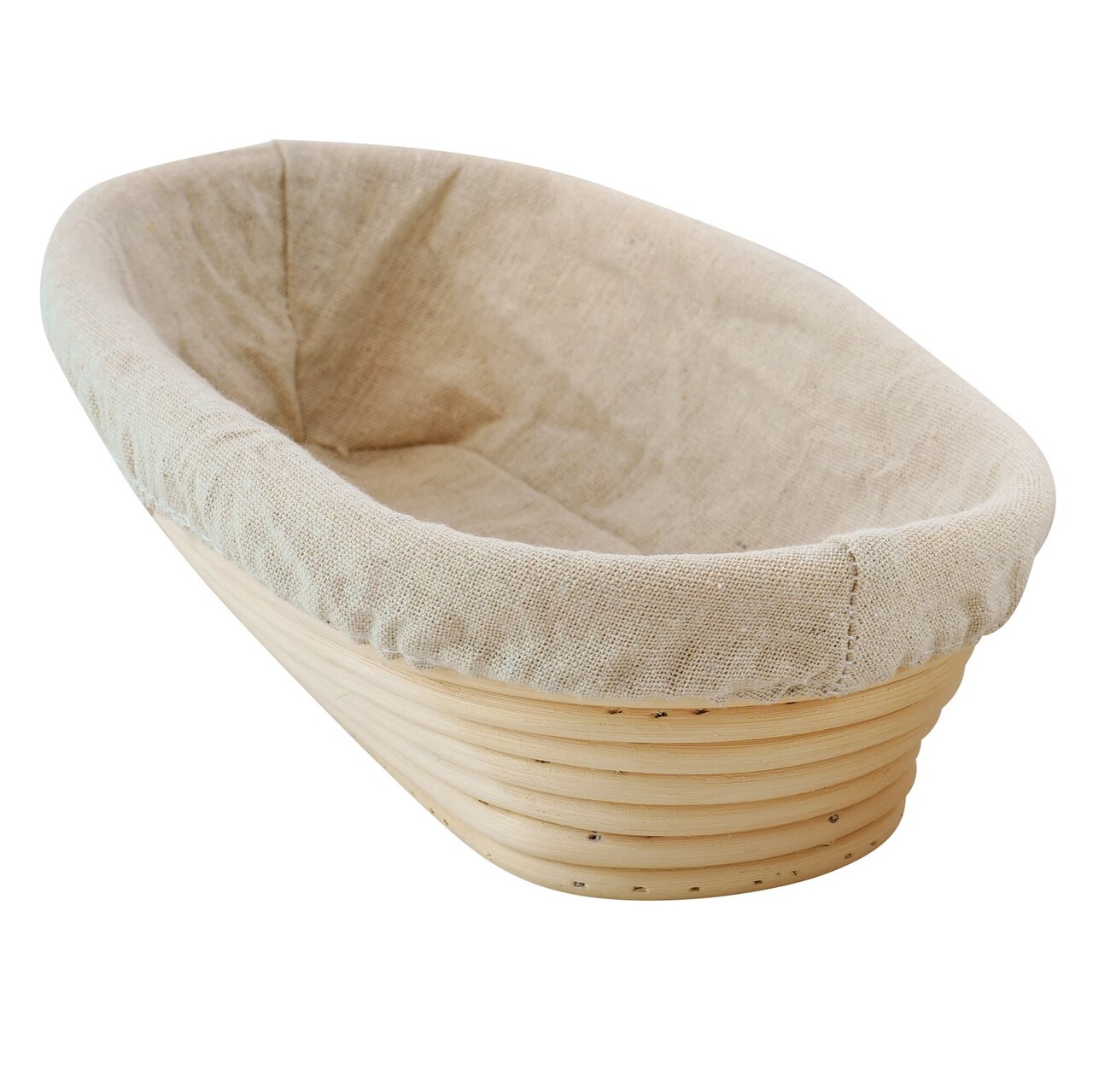 Reducere 49% - Cos oval pentru dospire aluat, ratan, 28 x 15 cm - Zokura 2 ratan
