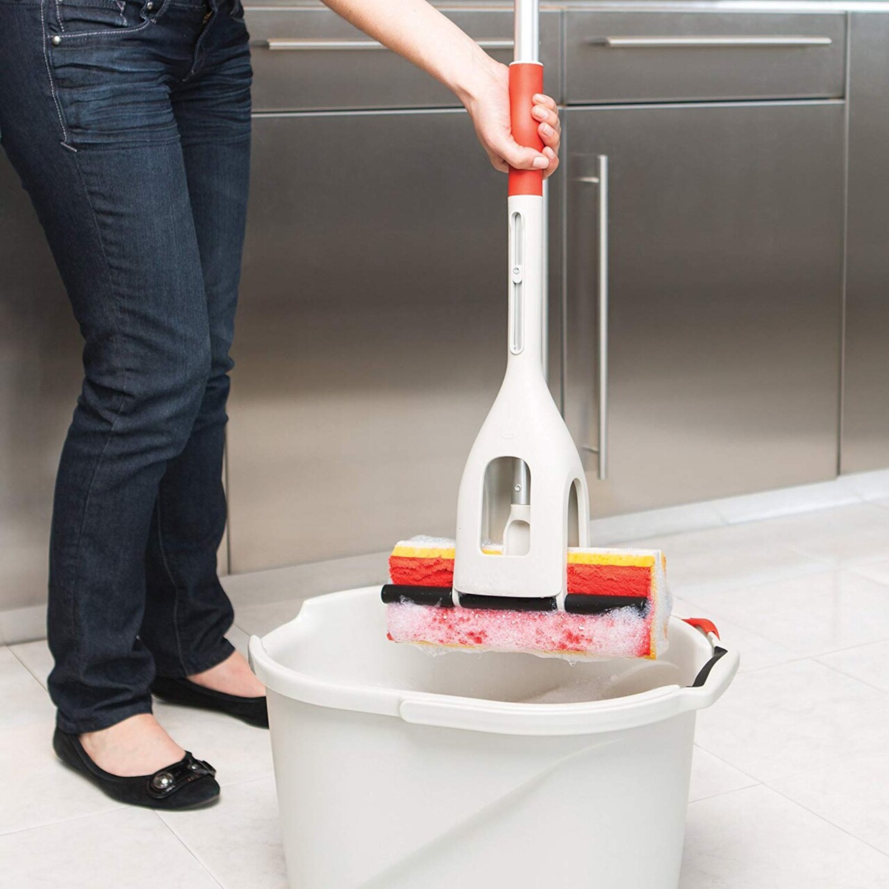Reducere 30% - Rezerva Flip Mop, 2 piese, microfibra, "Good Grips" - OXO 2 2 piese