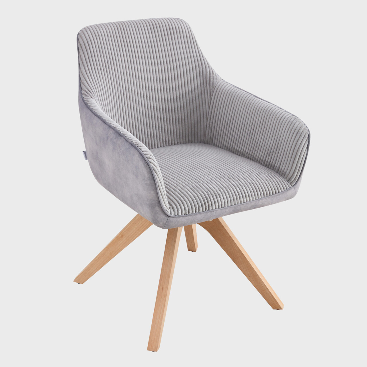 Reducere 53% - Scaun Pesa, Homla, 60x56x82 cm, poliester/lemn/poliuretan, gri 1 Scaun Pesa