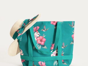 geanta pentru plaja si palarie Bloom