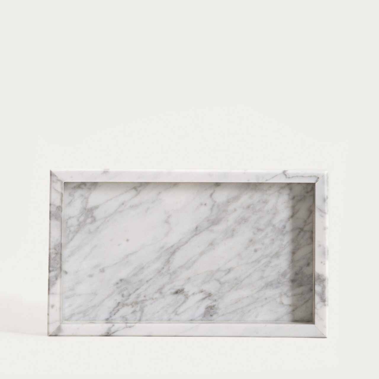 Reducere 22% - Tava decorativa Marmuri, Homla, 25x15x3 cm, marmura, alb/gri 2 Homla