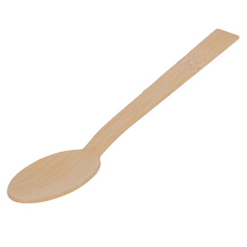 Reducere 14% - Linguri de Unica Folosinta, Biodegradabile, Bambus, 17 cm, 100 Bucati 1 Linguri de Unica Folosinta