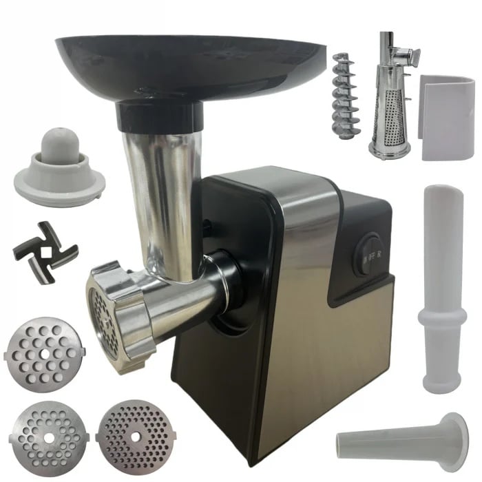 Reducere 49% – Masina de tocat carne electrica 3500w, 3 site, adaptor suc rosii, 4 in 1 CORP ALUMINIU, Campion CMP1672 1 Masina de tocat carne electrica 3500w