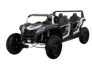 Masinuta electrica pentru 4 copii Buggy RACING 600W 24V 4x4 (A033-air) Alb - Autokids.ro