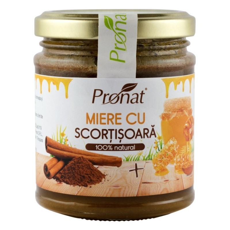 Reducere 14% - Miere cu Scortisoara, 220 g, Pronat 1 Miere cu Scortisoara