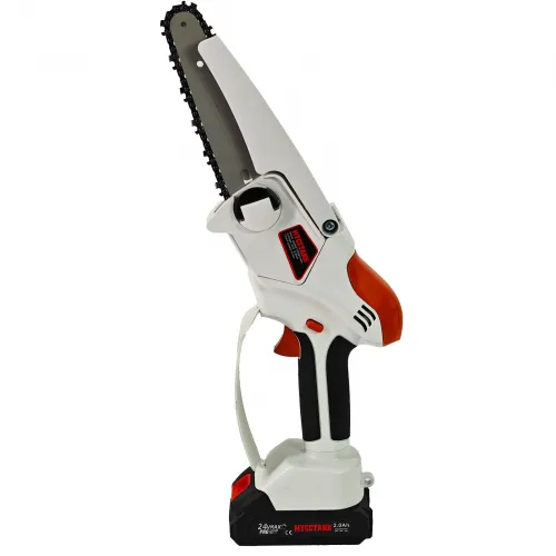 Reducere 44% - Mini drujba cu 2 acumulatori DDT-MUSTANGG, 21 V, 2 Ah, Model nou, Lama & Lant 6" 1 Mini drujba cu 2 acumulatori DDT-MUSTANGG